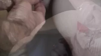 Мускулистый дед трахает раком свою толстую женушку